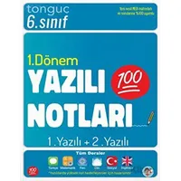 6. Sınıf Yazılı Notları 1. Dönem 1 ve 2. Yazılı Tonguç Akademi