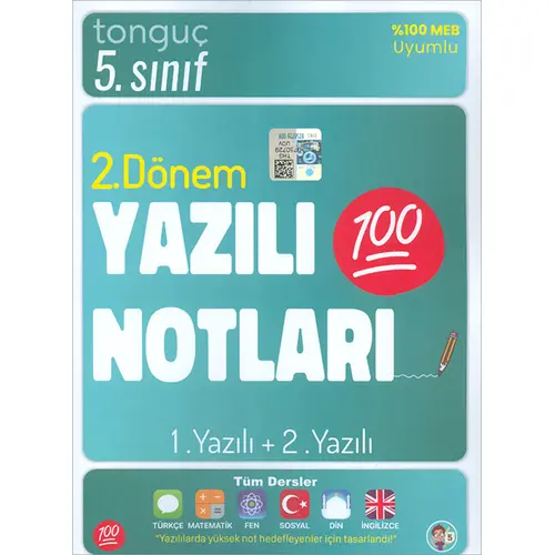 Tonguç 5. Sınıf Yazılı Notları 2. Dönem 1 ve 2. Yazılı