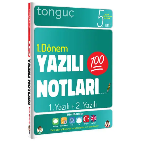 Tonguç 5.Sınıf Yazılı Notları 1.Dönem 1 ve 2.Yazılı