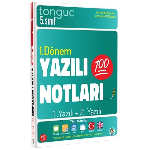 Tonguç Akademi 5. Sınıf Yazılı Notları 1. Dönem 1 ve 2. Yazılı