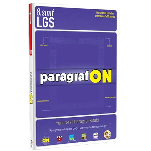 Tonguç Akademi 8. Sınıf LGS ParagrafON Yeni Nesil Paragraf Kitabı