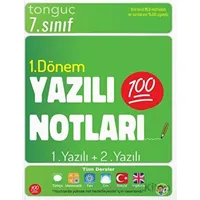 7.Sınıf Yazılı Notları 1.Dönem 1 ve 2.Yazılı Tonguç Akademi