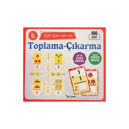 Toplama Çıkarma 6 Yaş Dört İşlem Kartlar - Kolektif - Teleskop Popüler Bilim