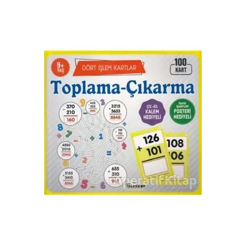 Toplama Çıkarma 9 Yaş Dört İşlem Kartlar - Kolektif - Teleskop Popüler Bilim