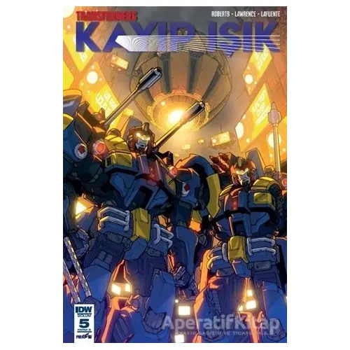 Transformers Kayıp Işık Bölüm 5 (Kapak B) - James Roberts - Presstij Kitap