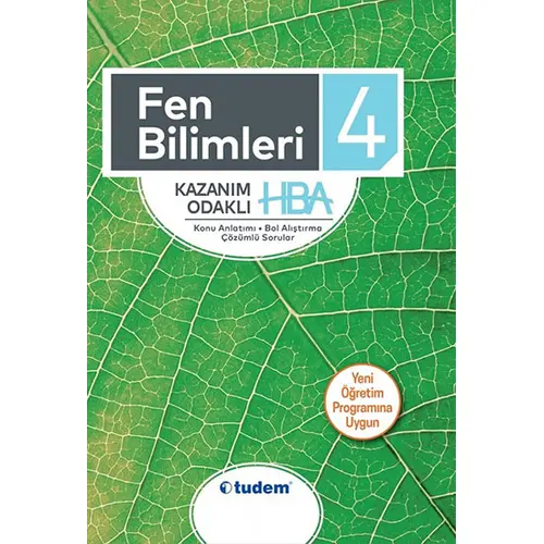 Tudem 4.Sınıf Fen bilimleri Kazanım Odaklı HBA