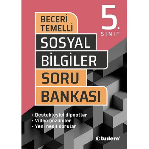 Tudem 5.Sınıf Sosyal Bilgiler Beceri Temelli Soru Bankası