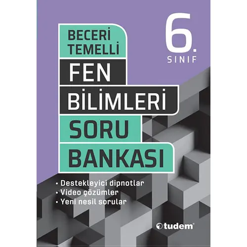 Tudem 6.Sınıf Fen Bilimleri Beceri Temelli Soru Bankası