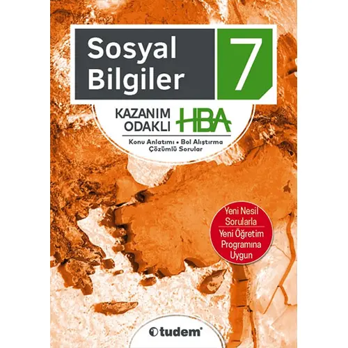 Tudem 7.Sınıf Sosyal Bilgiler Kazanım Odaklı HBA