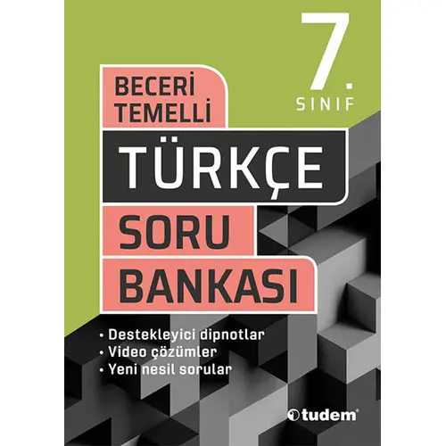 Tudem 7.Sınıf Türkçe Beceri Temelli Soru Bankası