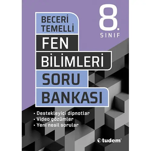 Tudem 8.Sınıf Fen Bilimleri Beceri Temelli Soru Bankası