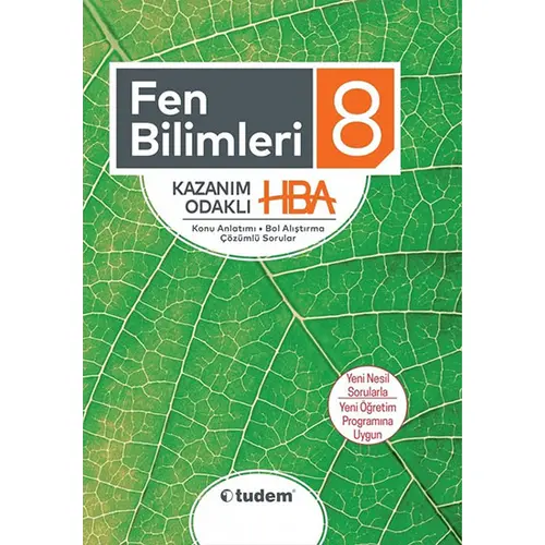 Tudem 8.Sınıf Fen Bilimleri Kazanım Odaklı HBA