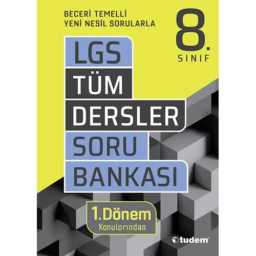 Tudem 8.Sınıf LGS Tüm Dersler Soru Bankası 1.Dönem