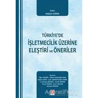 Türkiyede İşletmecilik Üzerine Eleştiri ve Öneriler