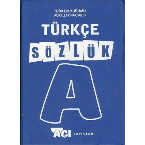 Türkçe Sözlük Mavi Kapak Açı Yayınları