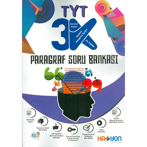 TYT 3K Paragraf Soru Bankası Katyon Yayınları