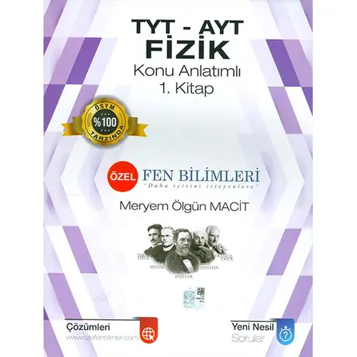 TYT-AYT Fizik Konu Anlatımlı 1.Kitap Özel Fen Bilimleri