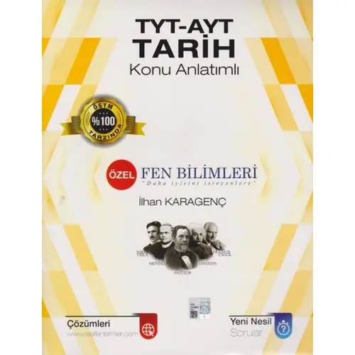 TYT AYT Tarih Konu Anlatımlı Özel Fen Bilimleri