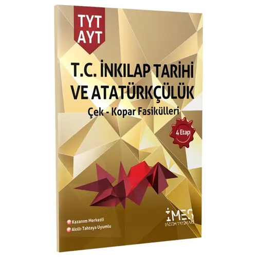 TYT - AYT T.C. İnkılap Tarihi ve Atatürkçülük Çek Kopar Fasikülleri İmes Yayınları