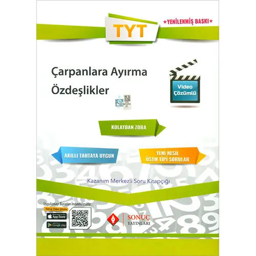 TYT Çarpanlara Ayırma Özdeşlikler Sonuç Yayınları