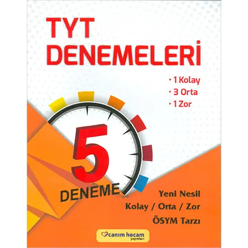 TYT Denemeleri 5li Canım Hocam Yayınları (Kampanyalı)