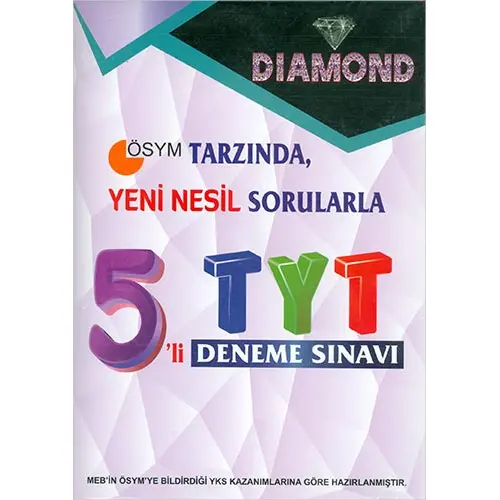 TYT DIAMOND 5li Deneme Sınavı Gür Yayınları