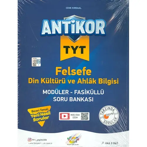 TYT Felsefe - Din Kültürü Antikor Soru Bankası FDD Yayınları