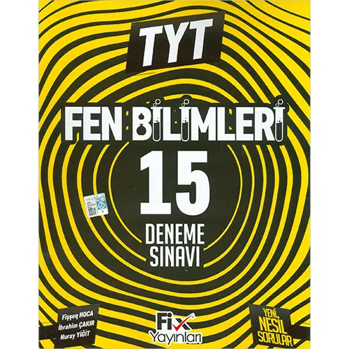 2023 TYT Fen Bilimleri 15 Denemeleri - Nuray Yiğit - Fix Yayınları