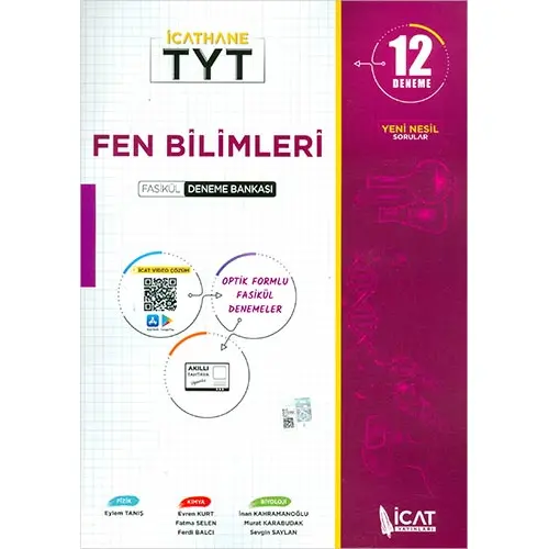 TYT Fen Bilimleri Deneme Bankası İcat Yayınları