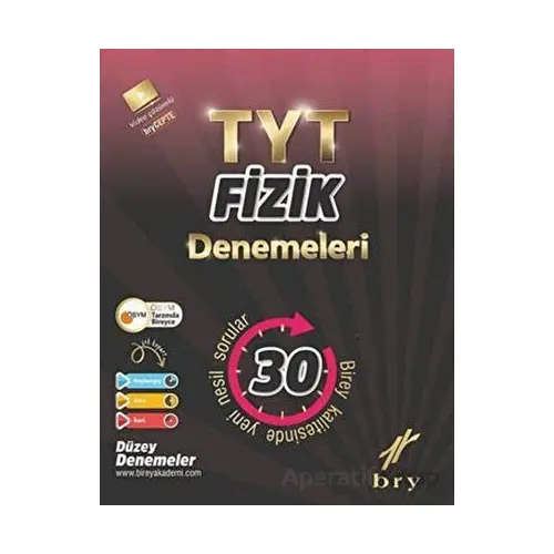 TYT Fizik Denemeleri 30 lu Birey Yayınları