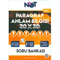 TYT AYT Paragraf Anlam Bilgisi 30 x 30 Soru Bankası BiNot Yayınları