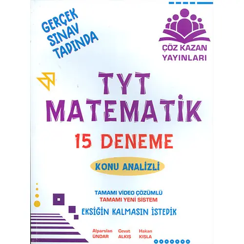 TYT Matematik 15 Deneme Çöz Kazan Yayınları