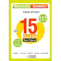 Palme 15 Günde Son Tekrar Matematik ve Geometri Soru Kitabı