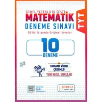 TYT Matematik Deneme Sınavı Derece Yayınları