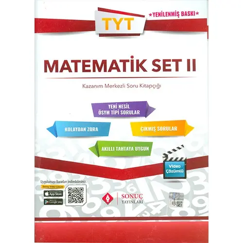 TYT Matematik Set 2 Kazanım Merkezli Soru Kitapçığı Sonuç Yayınları