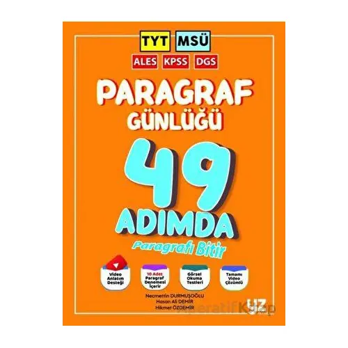 TYT MSÜ KPSS DGS ALES Paragraf Günlüğü YZ Yayınları