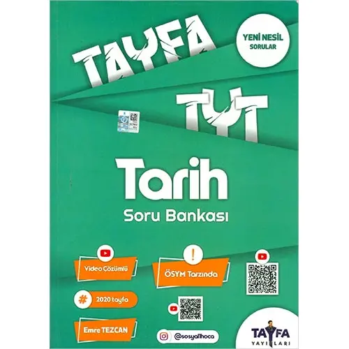 TYT Tayfa Tarih Soru Bankası Tayfa Yayınları