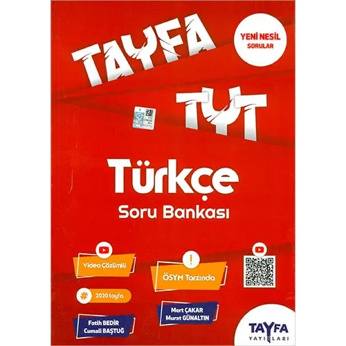 TYT Tayfa Türkçe Soru Bankası Tayfa Yayınları