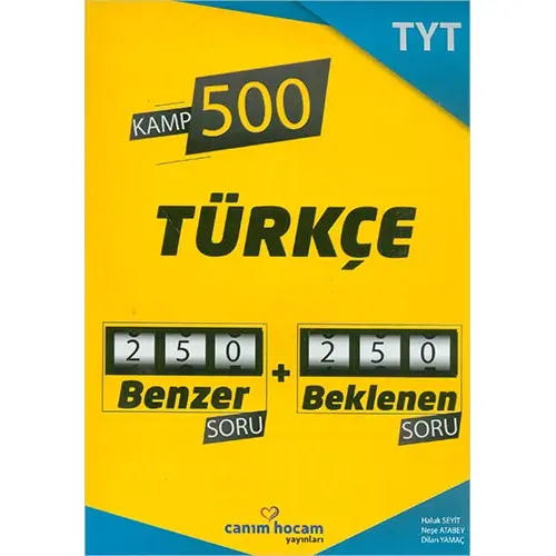 TYT Türkçe Kamp 500 Denemesi Canım Hocam Yayınları (Kampanyalı)