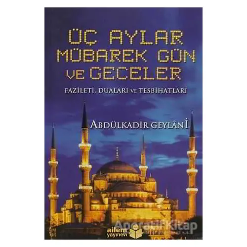 Üç Aylar Mübarek Gün ve Geceler - Abdülkadir Geylani - Ailem Yayınları