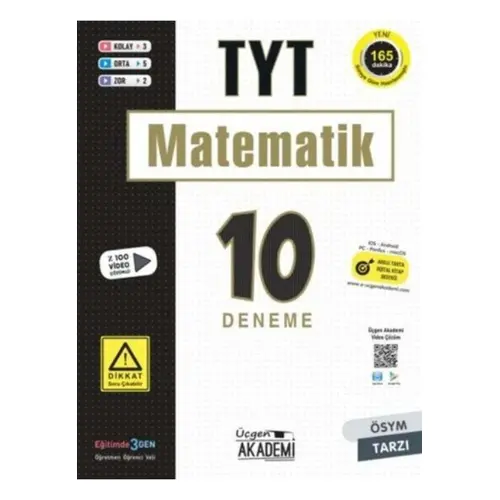 Üçgen Akademi TYT Matematik 10 lu Deneme Sınavı