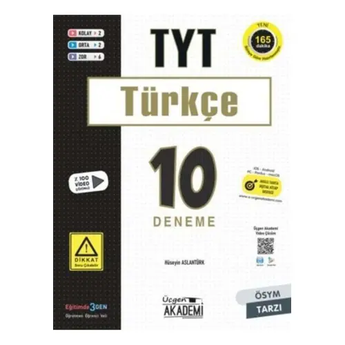 Üçgen Akademi TYT Türkçe 10 lu Deneme Sınavı