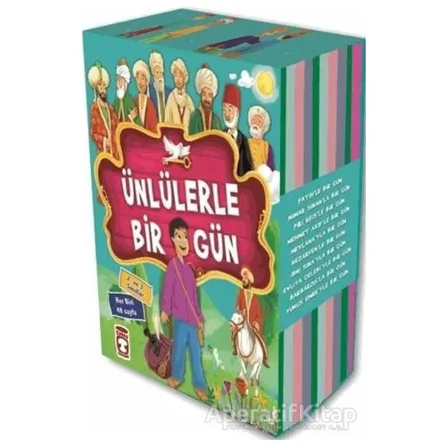 Ünlülerle Bir Gün Seti 1 (10 Kitap Takım) - Mustafa Orakçı - Timaş Çocuk