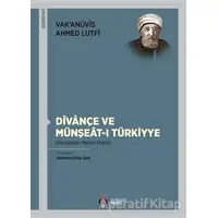 Divançe Ve Münşeat-ı Türkiyye - Vak’anüvis Ahmed Lutfi - DBY Yayınları