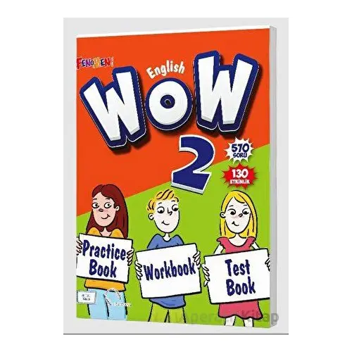 WOW English 2 Practice Book + Workbook + Test Book - Kolektif - Fenomen Yayıncılık