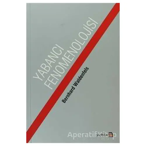 Yabancı Fenomonolojisi - Bernhard Waldenfels - Avesta Yayınları