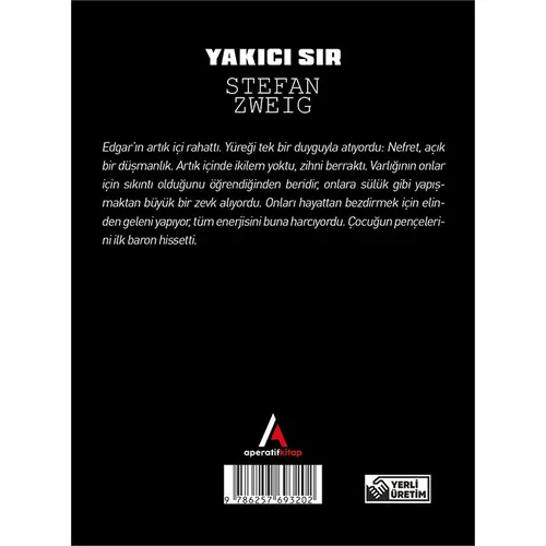 Yakıcı Sır - Stefan Zweig - Cep Boy Aperatif Tadımlık Kitaplar