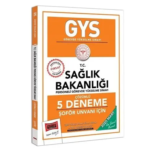 Yargı 2020 GYS T.C. Sağlık Bakanlığı Şoför Unvanı İçin Çözümlü 5 Deneme