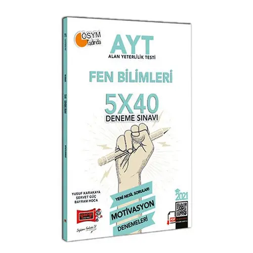 Yargı 2021 AYT Fen Bilimleri 5x40 Motivasyon Deneme Sınavı