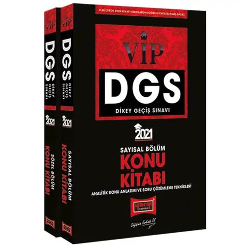 Yargı 2021 DGS VIP Sayısal – Sözel Bölüm Konu Kitabı Seti